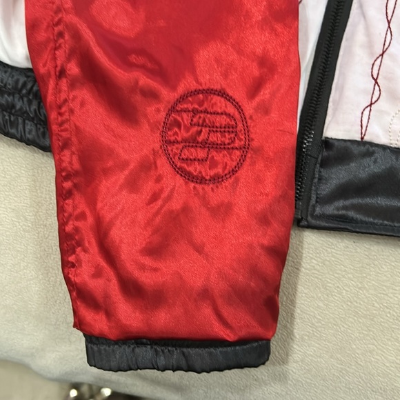 Vintage 1990s Reversible Pepe Jeans Jacket Size M. Red, White & Charcoal Gray. - Picture 13 of 16